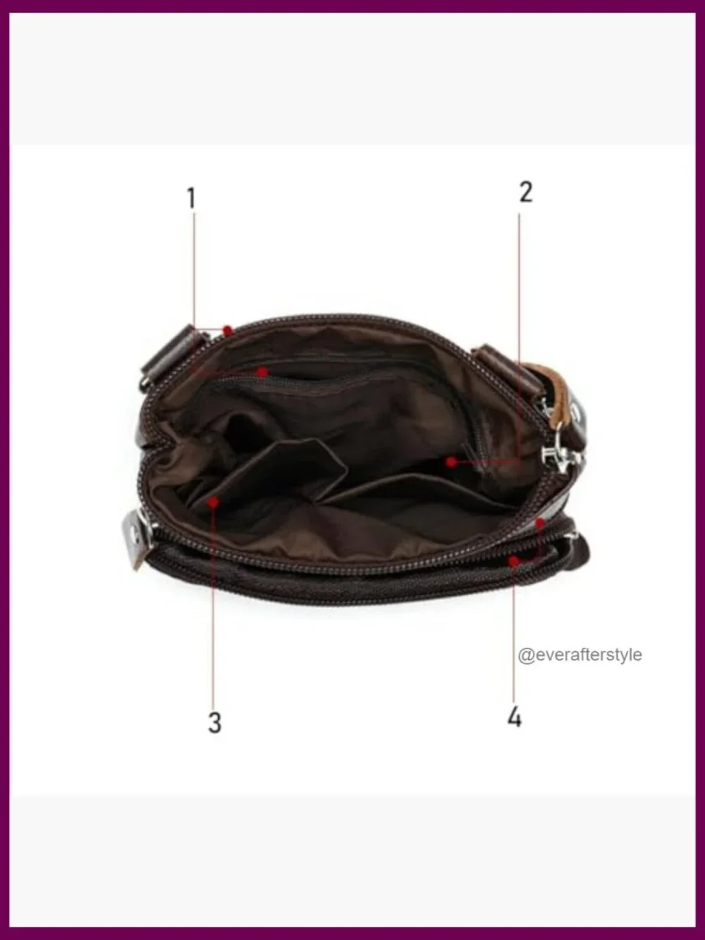 Genuine Leather Crossbody Bag for Men Compact Shoulder Pouch Messenger Purse